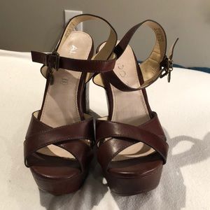 Aldo block heels with buckle